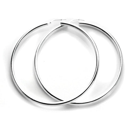 Sterling Silver 3mm Round Hoop Earrings