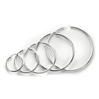 Sterling Silver 3mm Round Hoop Earrings
