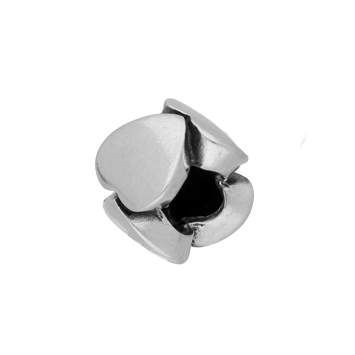 Sterling Silver Circle Of Hearts Bead Charm