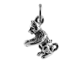 Sterling Silver Cat with Yarn Charm