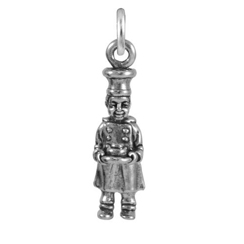 Sterling Silver Chef Charm
