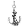 Sterling Silver Anchor & Rope Charm