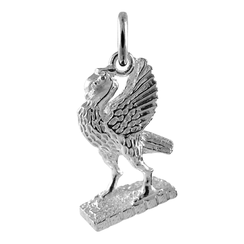 Sterling Silver Liver Bird charm