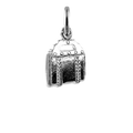 Sterling Silver Leather Briefcase Charm
