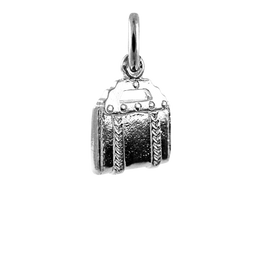 Sterling Silver Leather Briefcase Charm