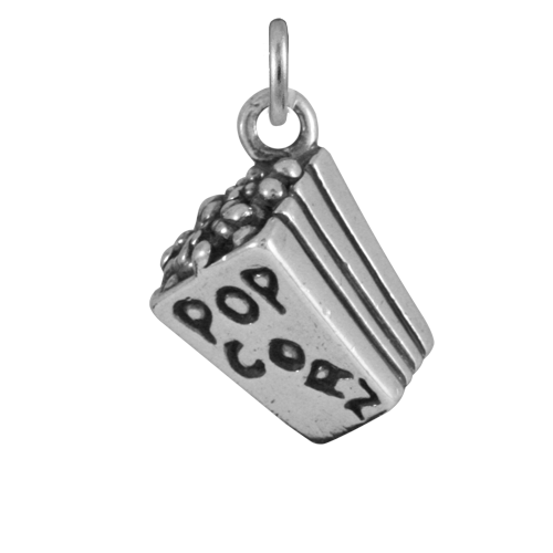 Sterling Silver Popcorn Charm