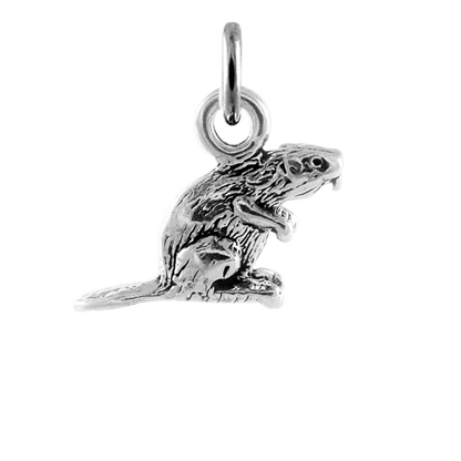 Sterling Silver Beaver Charm