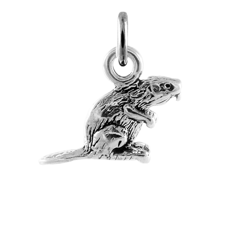 Sterling Silver Beaver Charm
