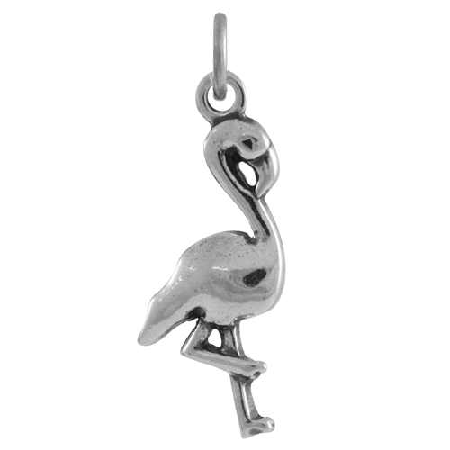 Sterling Silver Flamingo Charm