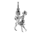 Sterling Silver Dancing Couple Charm