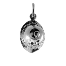 Sterling Silver Police Hat Charm