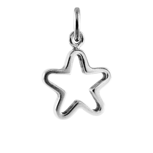 Sterling Silver Hollow Star Charm