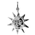 Sterling Silver Smiling Sun Charm