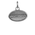 Sterling Silver Sagittarius Archer Oval Charm