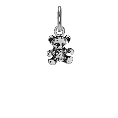 Sterling Silver Small Teddy Bear Charm