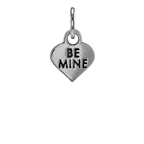 Sterling Silver Be Mine Heart Charm