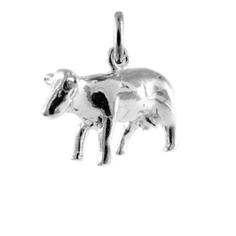 Sterling Silver Cow Charm