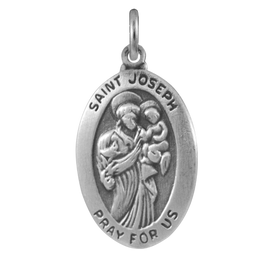 Sterling Silver Saint Joseph Charm