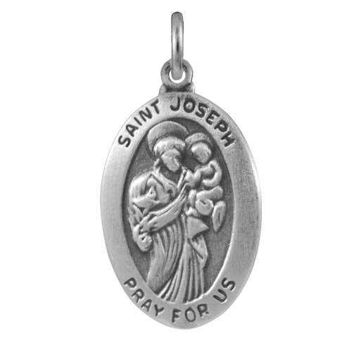 Sterling Silver Saint Joseph Charm