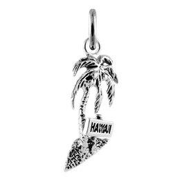 Sterling Silver Hawaii Palm Tree Charm