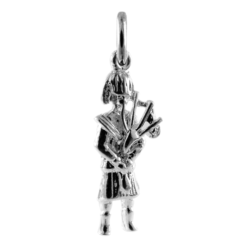 Sterling Silver Scottish Piper Charm