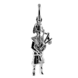 Sterling Silver Scottish Piper Charm