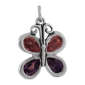 Sterling Silver Crystal Butterfly Charm