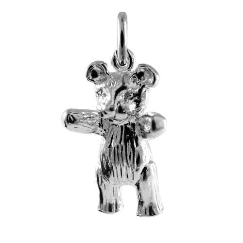Sterling Silver Teddy Bear Charm